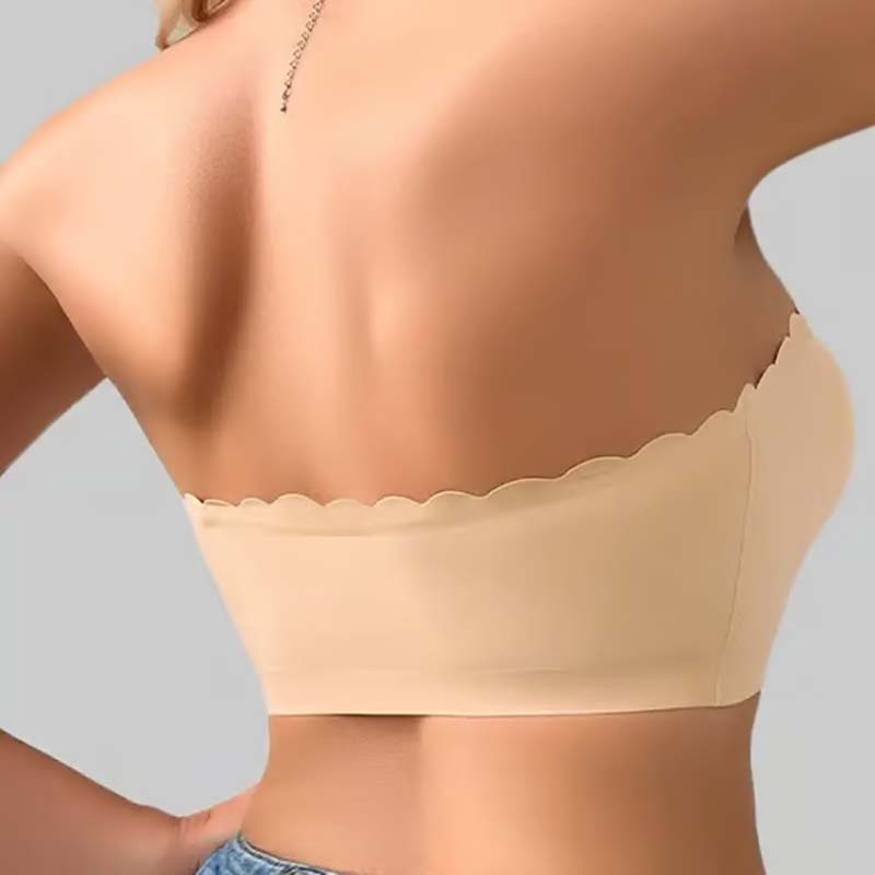 Sömlös framknäppning med axelband och bandeau-bh/Seamless Front Closure Strapless Bandeau Bra