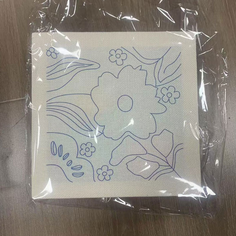 DIY stĂ€mplat broderi fotoram broderimaterialkitđ§”