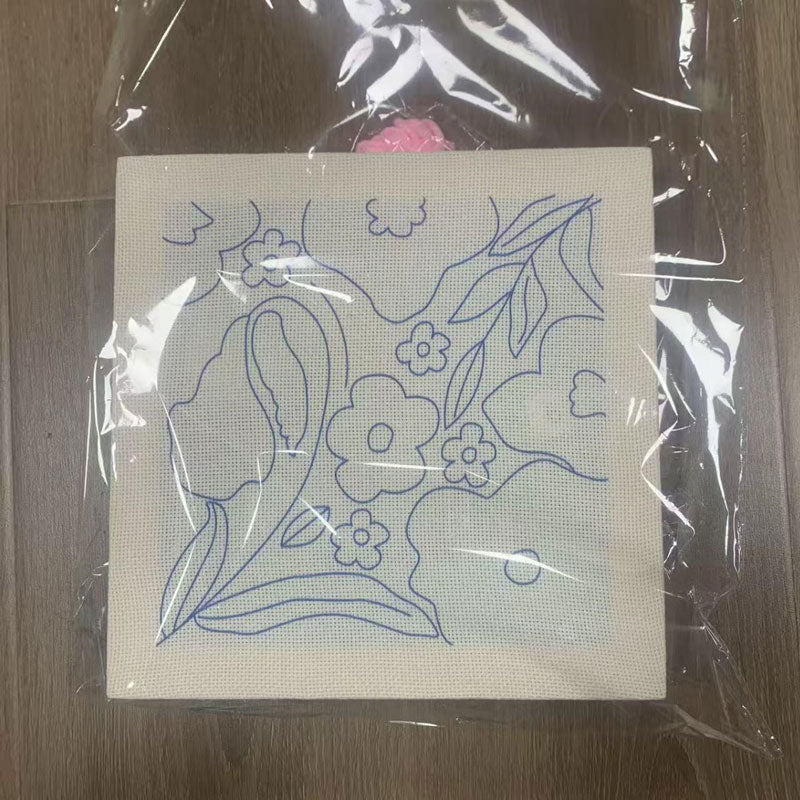 DIY stĂ€mplat broderi fotoram broderimaterialkitđ§”
