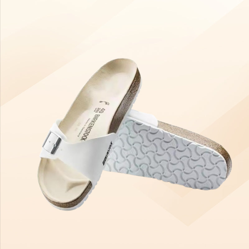 Neue lässige, flache Strandsandalen mit offener Spitze für Damen