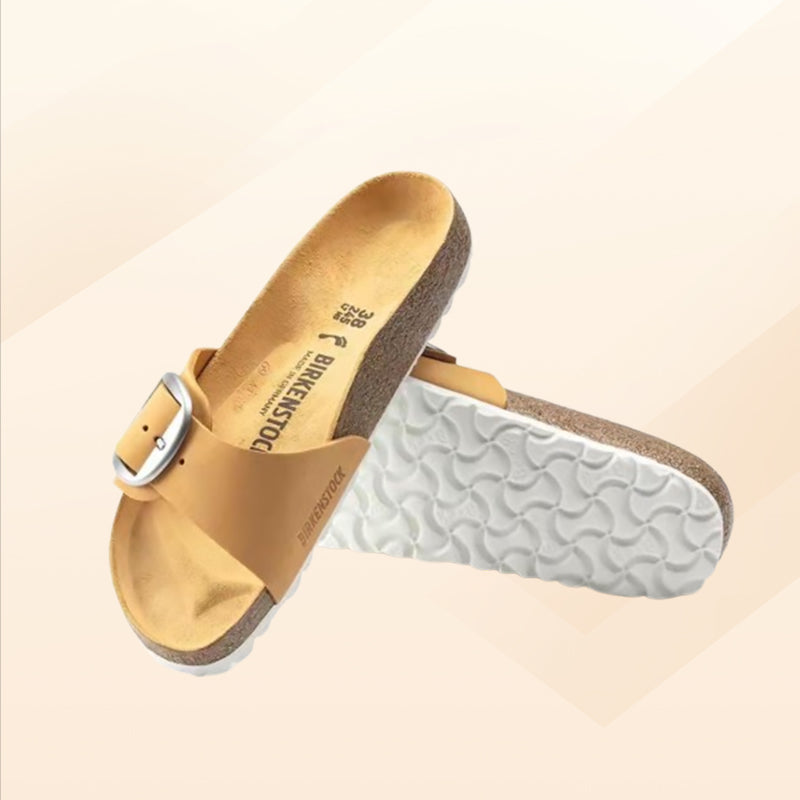 Neue lässige, flache Strandsandalen mit offener Spitze für Damen