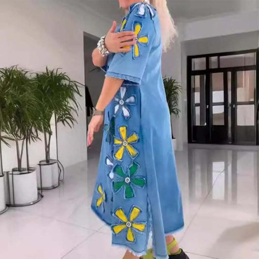 Vardagskjol med rund hals