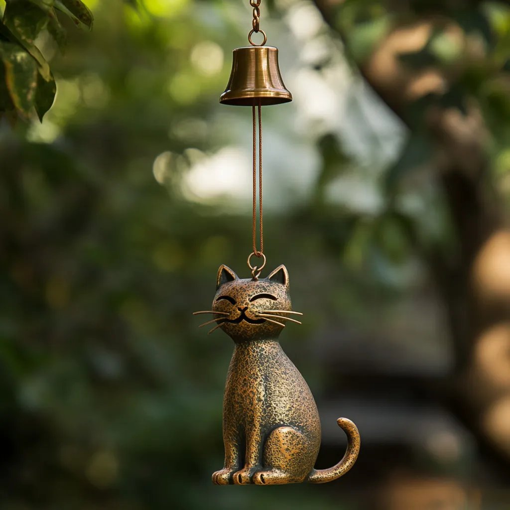 🔥Handgjord retro kattvindklocka/🔥Handgjord Retro Cat Wind Chime