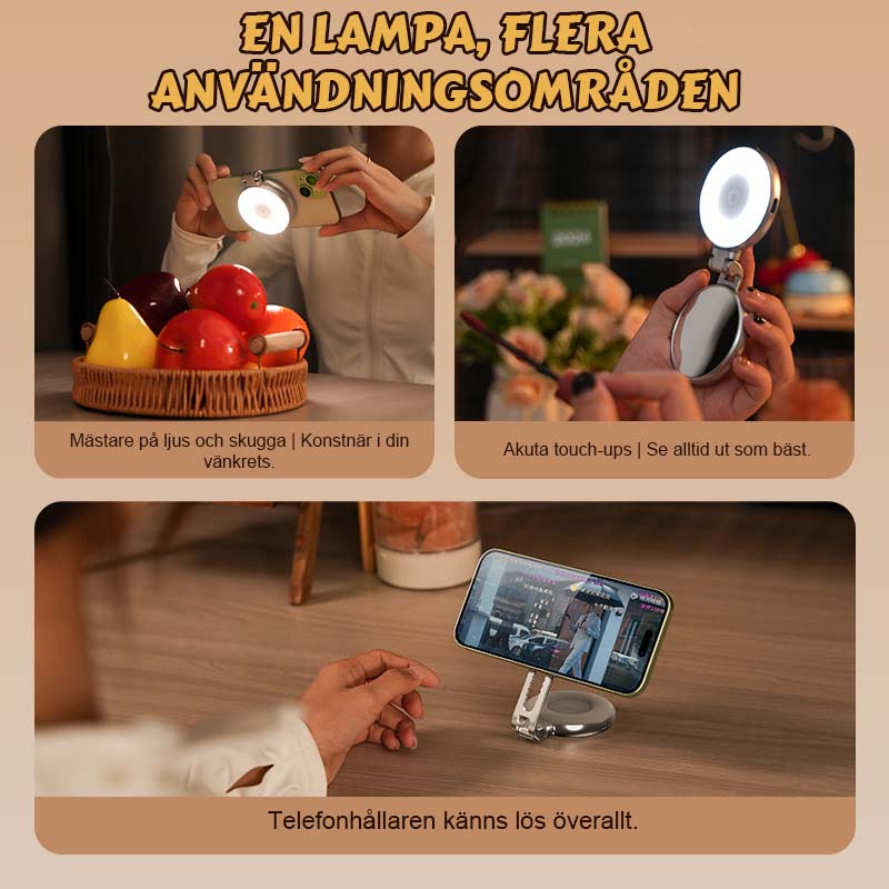 Magnetisk Skönhetslampa För Mobiltelefoner