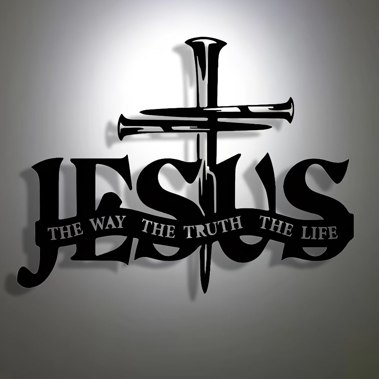 (đSista dagen 49% rabatt)đ„Jesus & Cross Design Wall Art - âLimiterad handgjord serie
