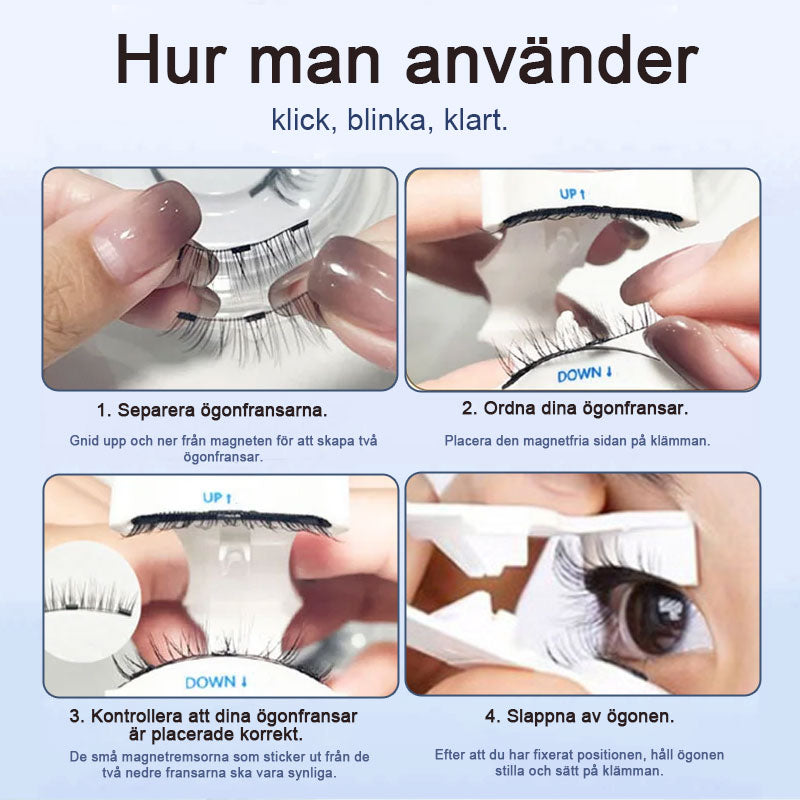 Magnetiska Lösögonfransar I Set