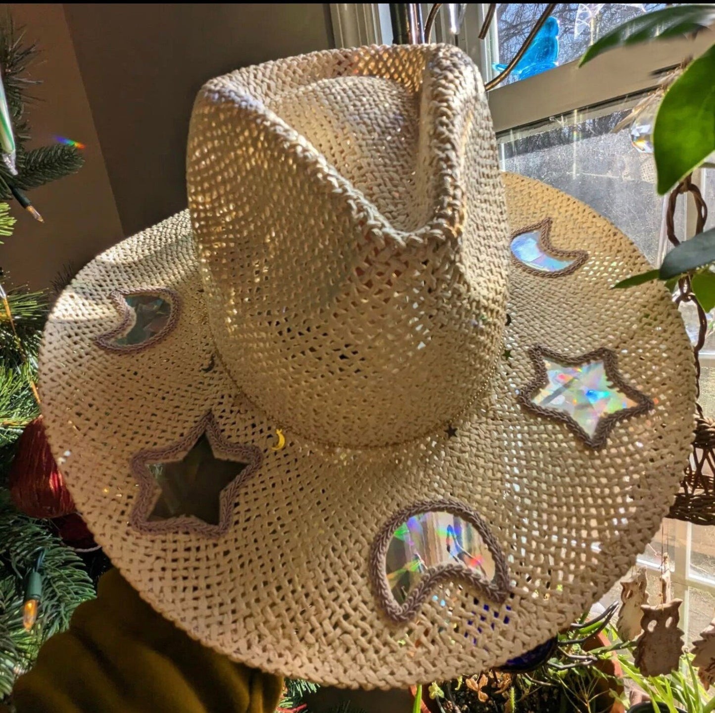 Sista dagen 50% rabattđ„Suncatcher Cowgirl Straw Prism Hat Ordinarie pris