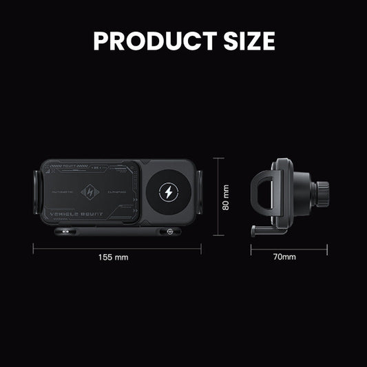 Elektrisk trÄdlös laddning vikbar skÀrm biltelefonhÄllare