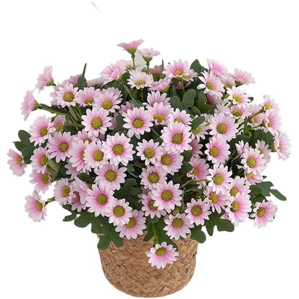 đ„ Konstgjorda utomhusblommor i form av krysantemum vid solnedgĂ„ngen â UV-bestĂ€ndiga, vattentĂ€ta, vindtĂ€ta