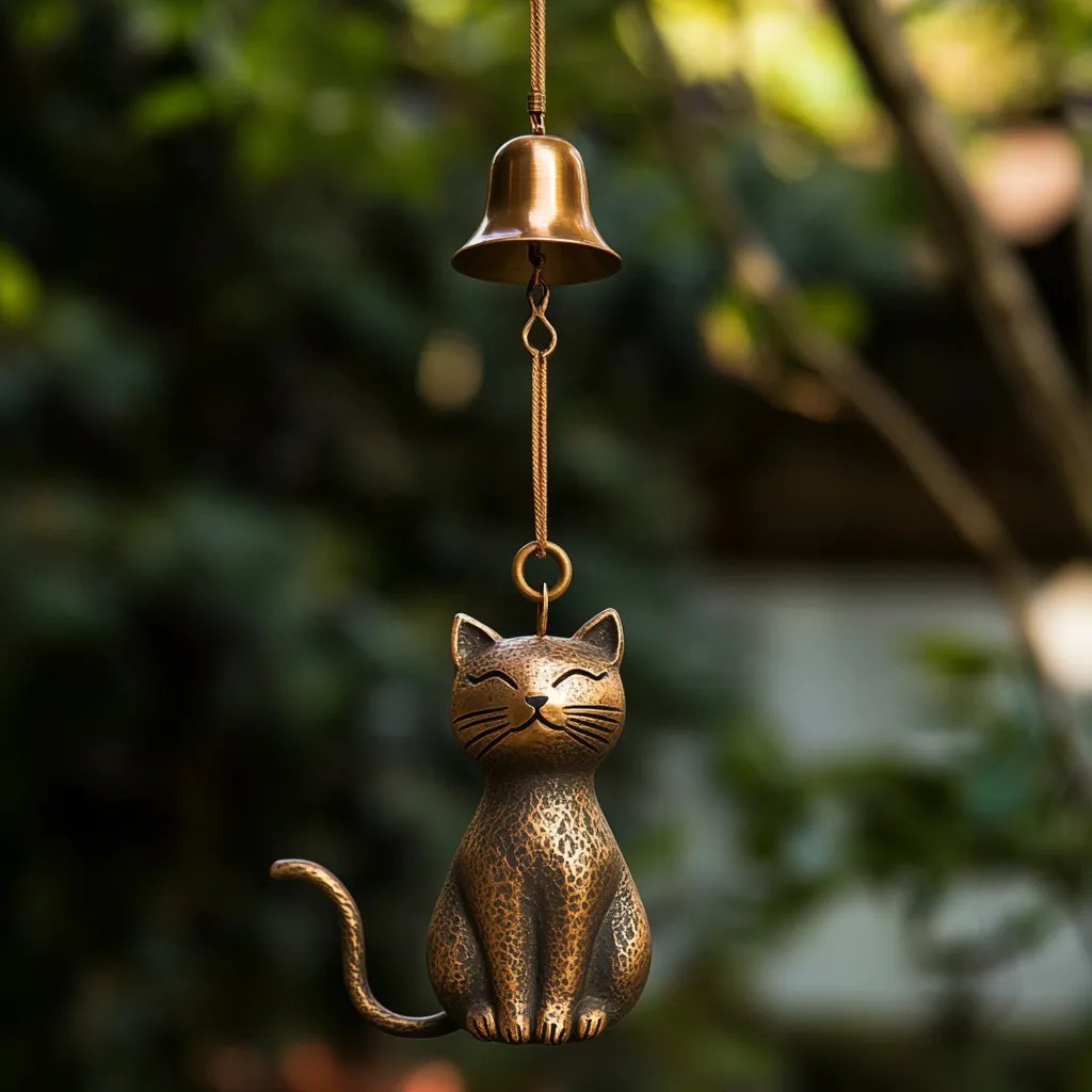 🔥Handgjord retro kattvindklocka/🔥Handgjord Retro Cat Wind Chime