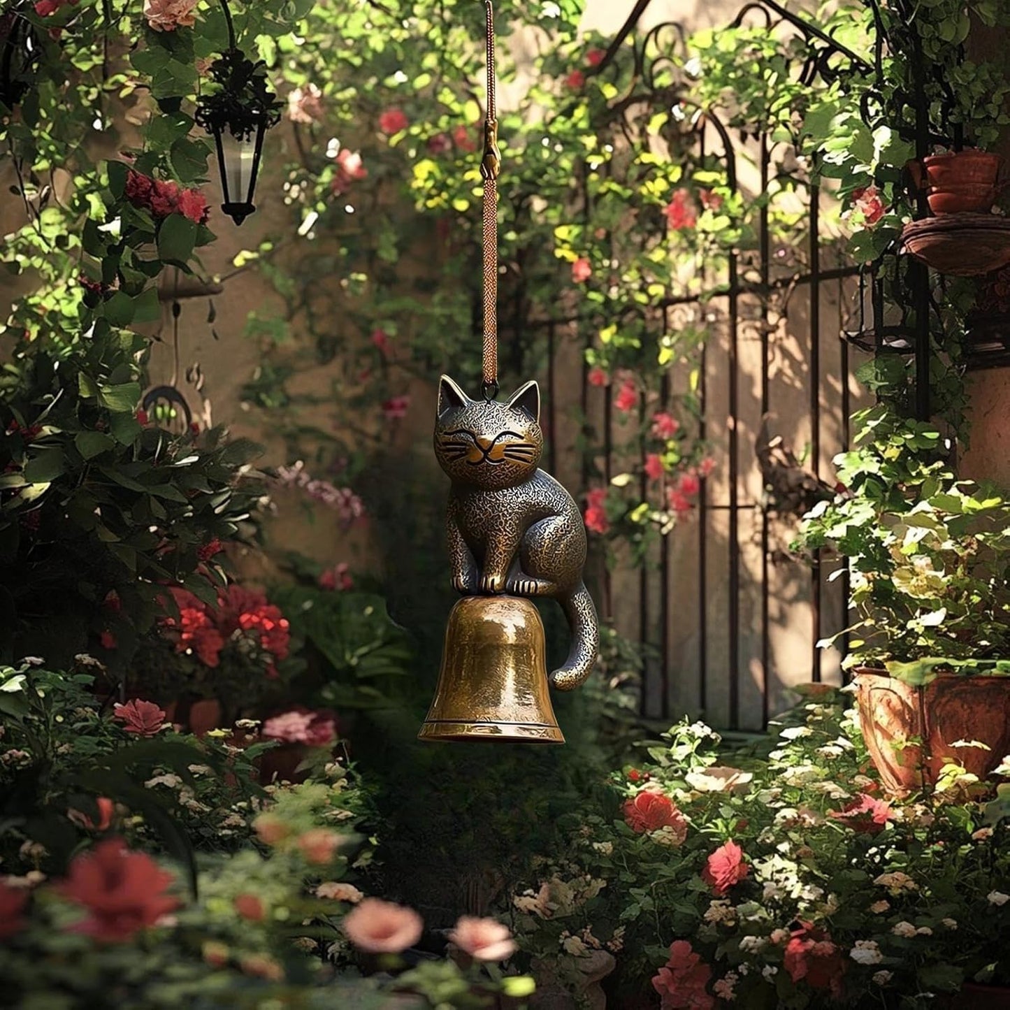 🔥Handgjord retro kattvindklocka/🔥Handgjord Retro Cat Wind Chime