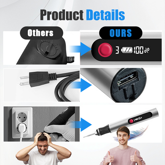 30 PCS Multifunktionell elektrisk gravyrpenna Ki