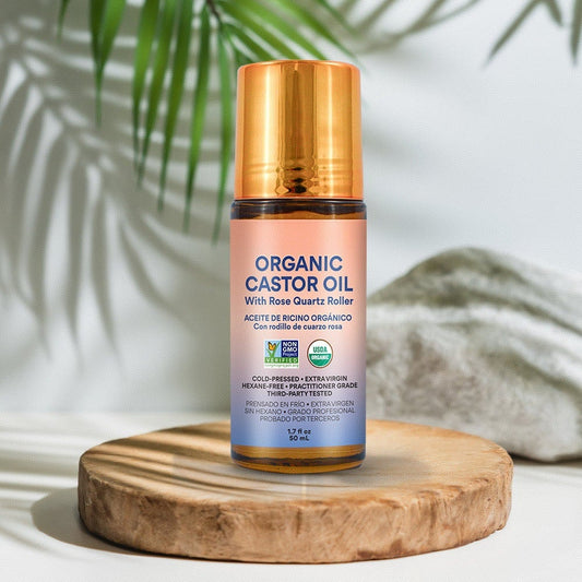 🌿 ✨ Roll-on met biologische castorolie - voor een stralende huid, weelderig haar en ontspannin
