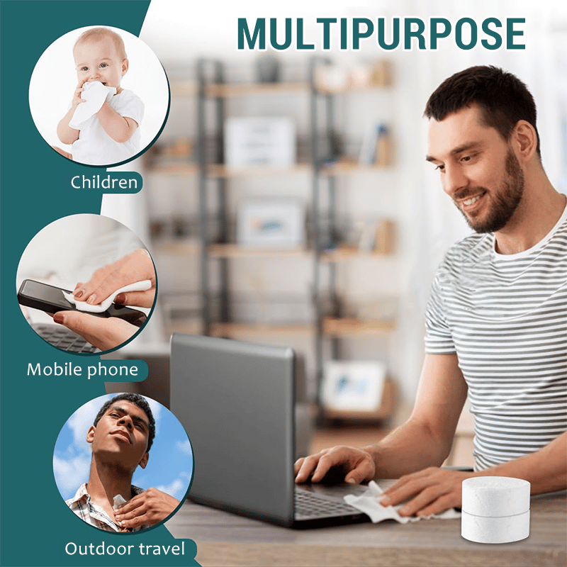 🔥✨Komprimerade handdukstabletter – 142 % högkvalitativ ren bomull