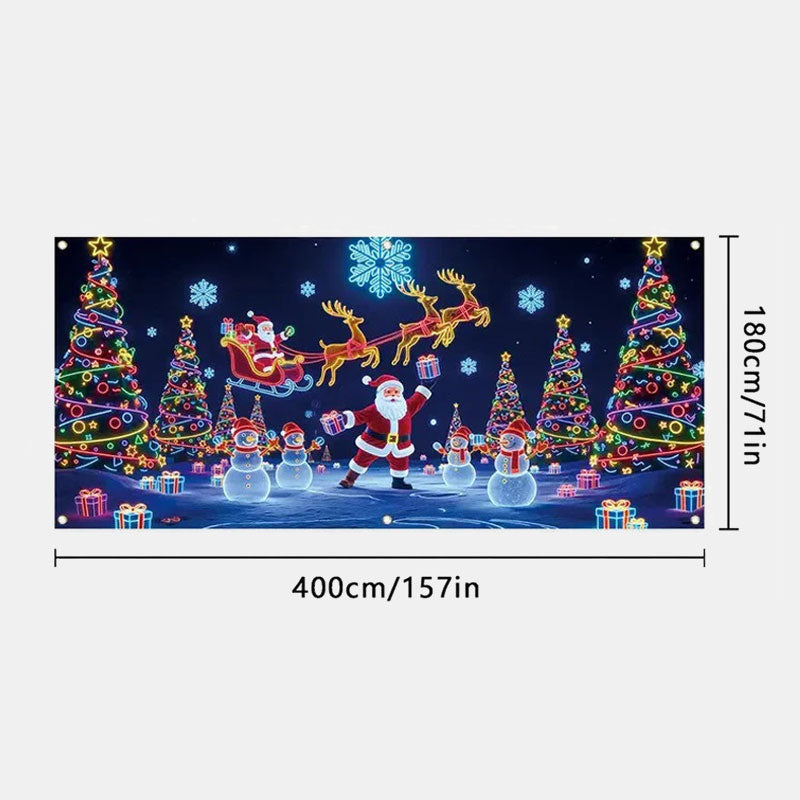 🔥UV-fluorescerande julbanner – Den perfekta bakgrunden för din julfest!🎄-🏆 Tidsbegränsat erbjudande ⚡💥