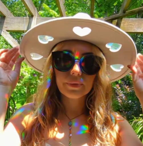 Sista dagen 50% rabatt🔥Suncatcher Cowgirl Straw Prism Hat Ordinarie pris