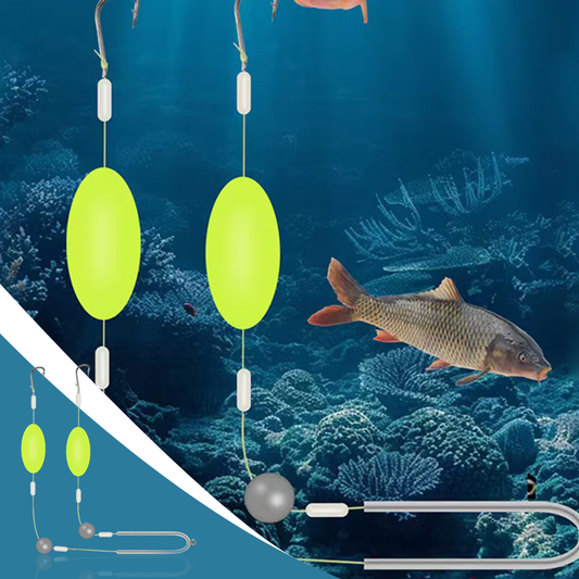 Bottenfiskeutrustning med dubbelkrok och omvänd fisketeknik