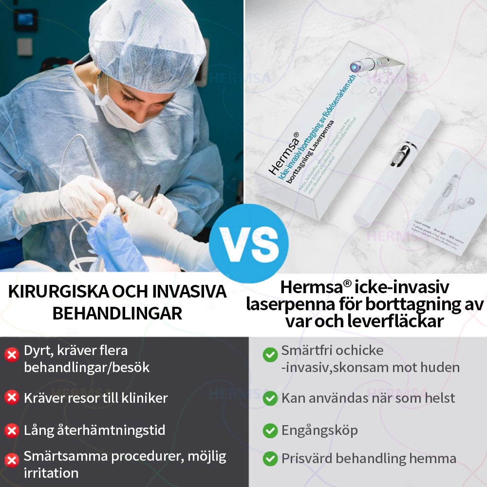 Hermsa® icke-invasiv laserskalare - avlägsnande av ben och vårtor (🔥Sista dagen 80% rabatt)