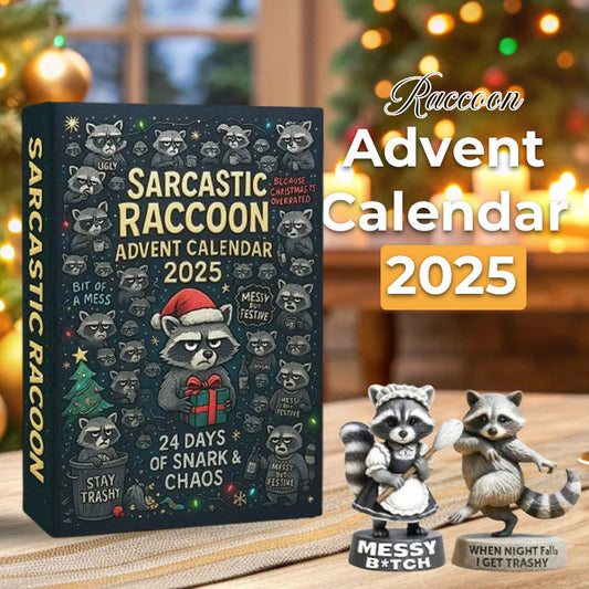 🎁 Sarkastisk tvättbjörn-adventskalender 2025