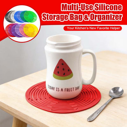 Multifunktionell förvaringspåse och organiserare i silikon