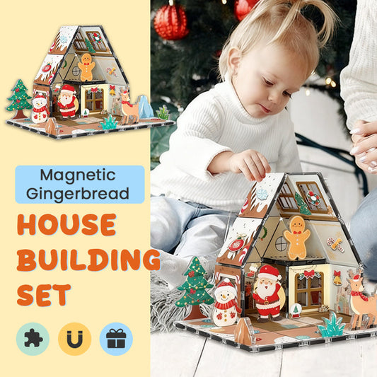 🎄Magnetiskt pepparkakshusbyggset