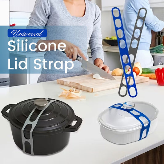 Universell silikonlockhållare – Säker hållare för lock till kastruller och stekpannor