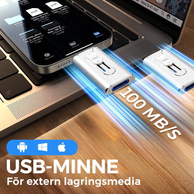 USB-minne för extern lagring 📀 - Perfekt för att spara och bär med dina filer! 🚀