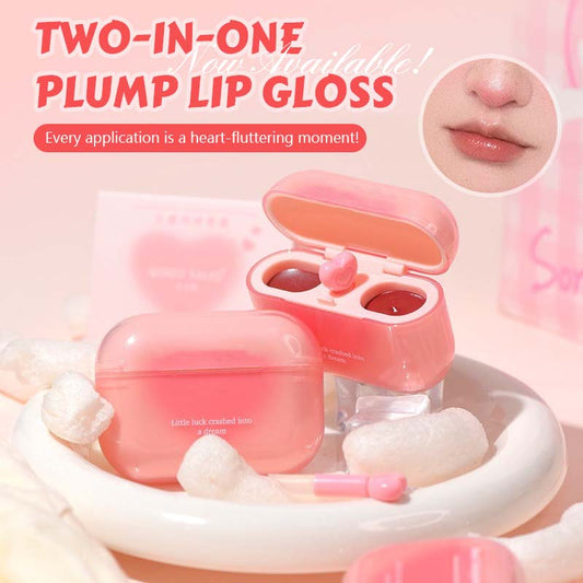 💖 Dubbel Läppglans & Kräm – Hjärtklappande Sötma 💋