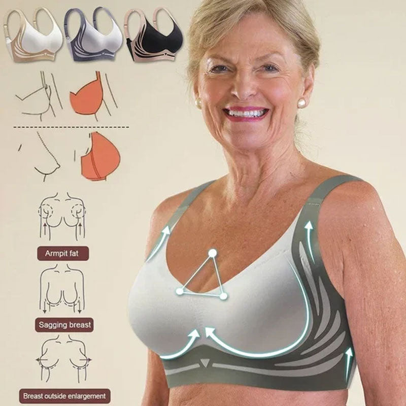 🎁Sista dagen 49% rabatt - Super samla bh| Trådlös Push-up BH👍Inga hängande bröst längre