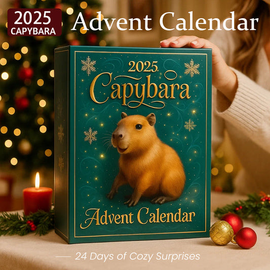 🐾 2025 Capybara-adventskalender – 24 dagar med mysiga överraskningar 🎄✨