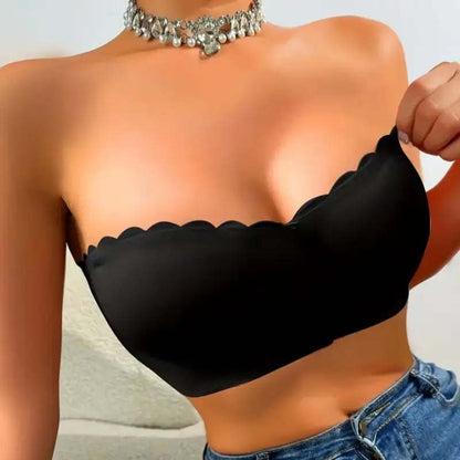 Sömlös framknäppning med axelband och bandeau-bh/Seamless Front Closure Strapless Bandeau Bra
