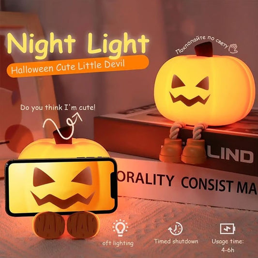 🎃 Halloweenpumpa-nattlampa – Lys upp den kusliga säsongen! 👻