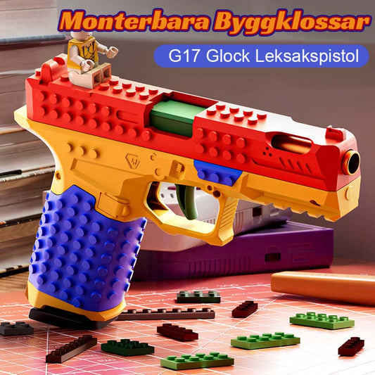 Monterbara Byggklossar G17 Glock Leksakspistol