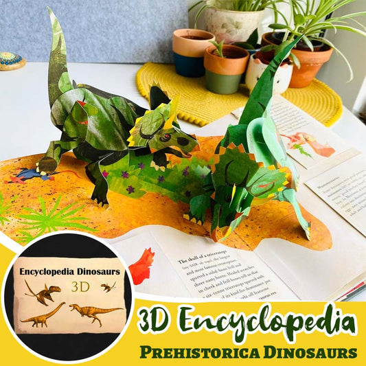 3D Encyklopedi förhistoriska dinosaurier