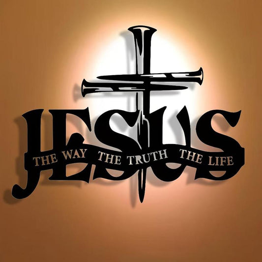 (🎁Sista dagen 49% rabatt)🔥Jesus & Cross Design Wall Art - ⌛Limiterad handgjord serie