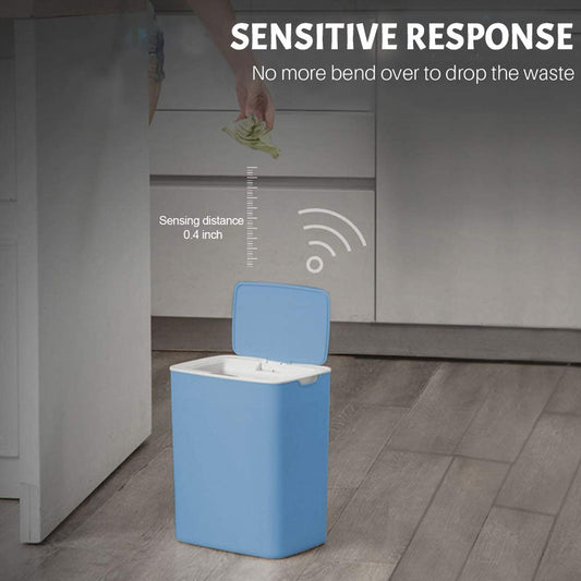 Papperskorg med smart sensor