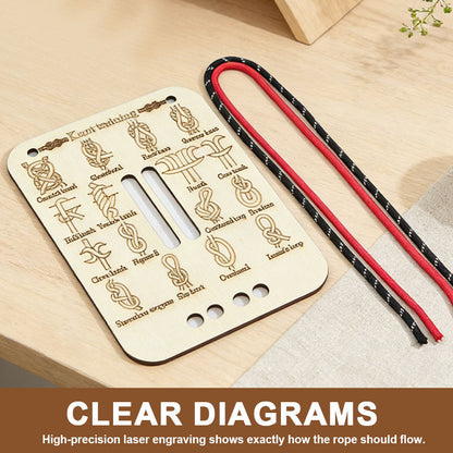 🪢 [Mästra repkonsten] Träknutträningsbräda🌲✨