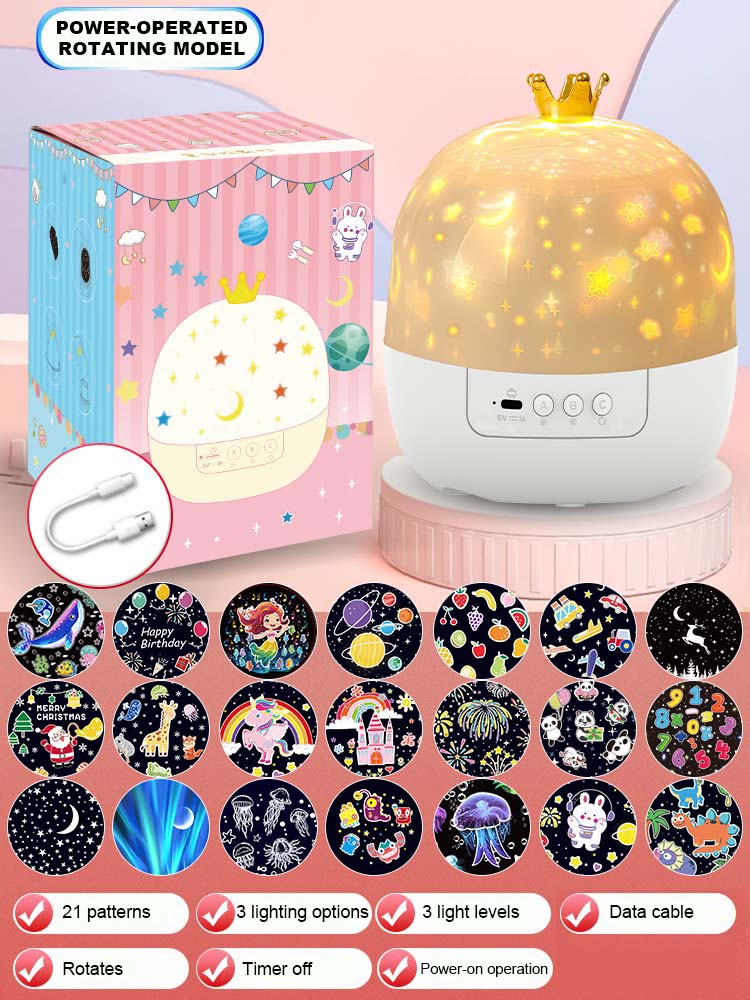 Drömsk Stjärnhimmel Musikdosa Projektorlampa 💜
