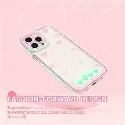 🎀 Ljusstyrande fjärilsbåge Stötsäker mobilskal