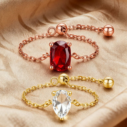 💎✨ Justerbar Glittrande Ring