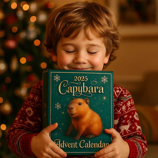 🐾 2025 Capybara-adventskalender – 24 dagar med mysiga överraskningar 🎄✨