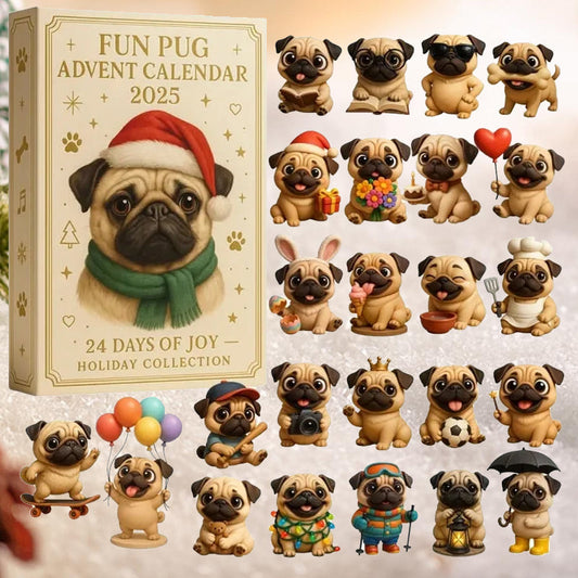 🐾🎄 Rolig mops-adventskalender 2025
