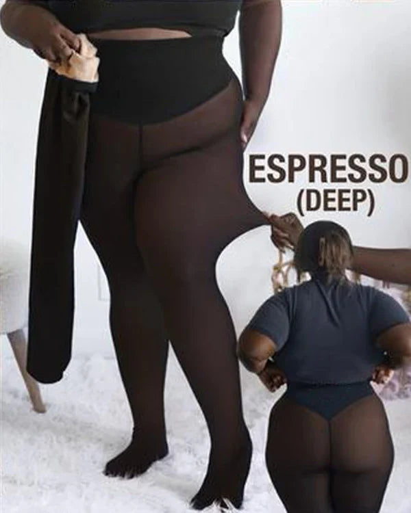 ⚡50,000+ SOLD OUT!❄️Formforsterkende fleeceleggings med en söm✨✨Håller dig varm. Ser bra ut.