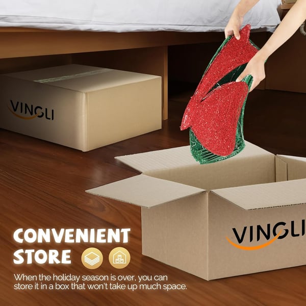 🎄 Nu i förköp! 🎀✨ Stor, upplyst julkrans för utomhusbruk