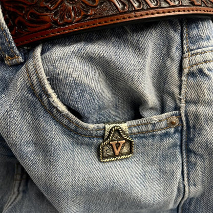 Nyckelring med vintagebokstäver