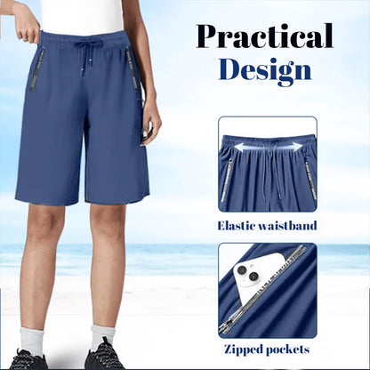 ⌛Denna veckas specialerbjudande🧊Håller dig sval hela sommaren❄️🩳Snabbtorkande stretchshorts tillverkade av issilk