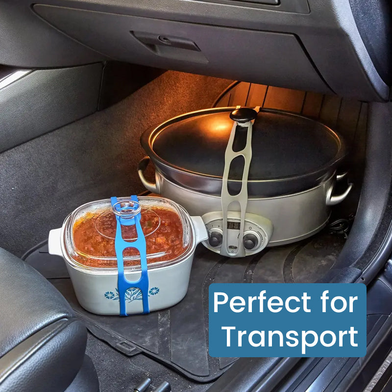 Universell silikonlockhållare – Säker hållare för lock till kastruller och stekpannor