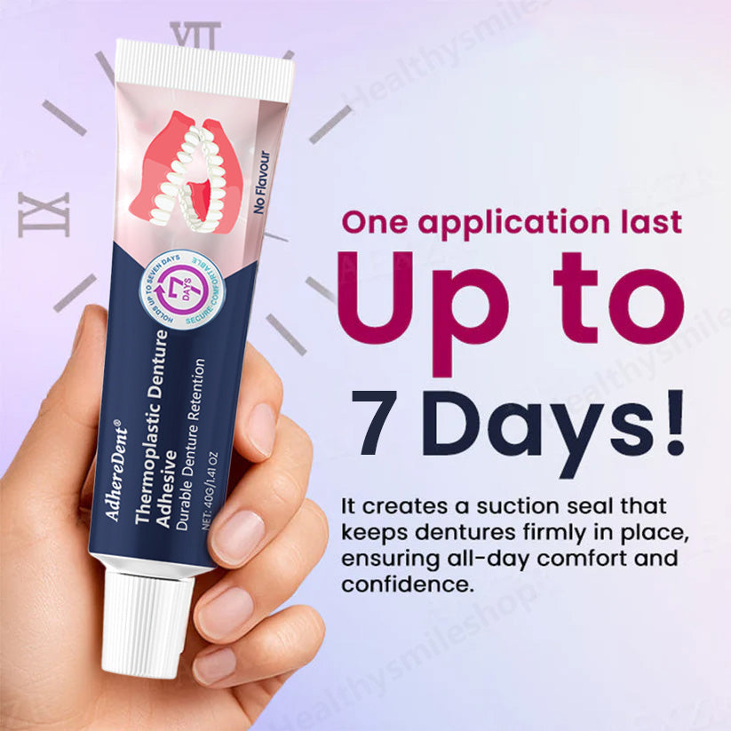 Termoplastisk självhäftande lim för tandproteser ⏳ Permanent fäste för tandprotesen
