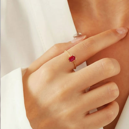 💎✨ Justerbar Glittrande Ring