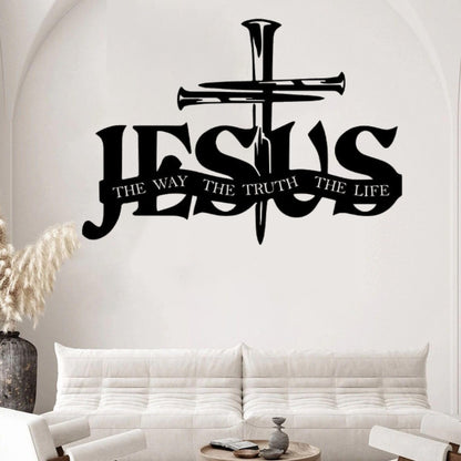 (🎁Sista dagen 49% rabatt)🔥Jesus & Cross Design Wall Art - ⌛Limiterad handgjord serie